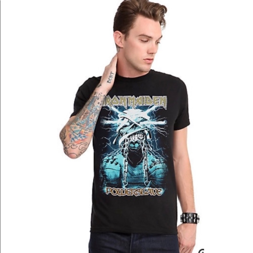 Iron Maiden Powerslave Mummy Eddie Band T-Shirt - Picture 5 of 5